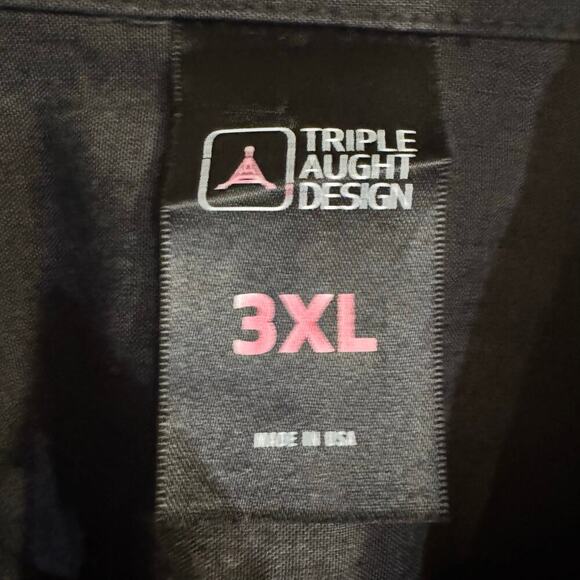 Triple Aught Design Made in USA Charcoal LS Button Down Shirt Men’s Sz 3XL Metal - Picture 7 of 7